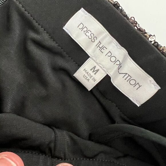 Dress The Population Alessandra Sequin Midi Skirt Sz Medium - Picture 11 of 11